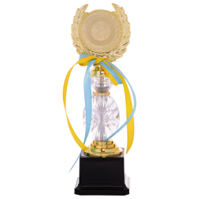 Награда спортивная с местом под жетон SP-Sport YK-138 золотой