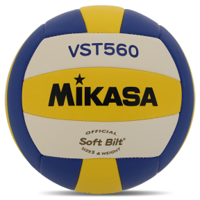 Мяч волейбольный MIKASA VST560 №5 PU синий-желтый-белый