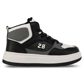 Кросівки високі дитячі SP-Sport OB-603-2 розмір 31-36 чорний-сірий-білий