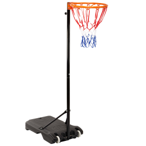 Стойка для нетбола мобильная с регулируемой высотой SP-Sport NETBALL S01N кольцо-сталь ø38см высота 240-305см