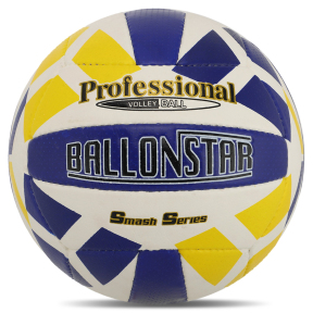 Мяч волейбольный BALLONSTAR VB-5061 №5 PU синий-белый-желтый