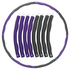 Обруч для схуднення розбірної Хула Хуп Hula Hoop IntiPal BY-018 8 секцій двоколірний