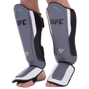 Захист гомілки та стопи для єдиноборств UFC PRO Training UHK-69981 S-M срібний-чорний