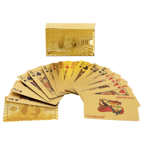 Карти гральні покерні SP-Sport GOLD 100 DOLLAR IG-4566-G 54 карти