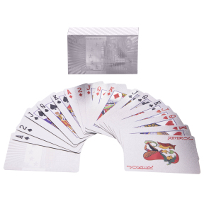 Карти гральні покерні SP-Sport SILVER 500 EURO IG-4567-S 54 карти