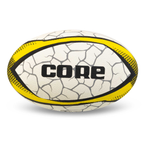 Мяч для регби CORE R-5291-5 №5 белый-желтый