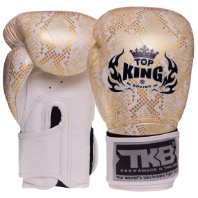 Рукавиці боксерські на липучці шкіряні TOP KING Super Snake TKBGSS-02 8-18унцій кольори в асортименті