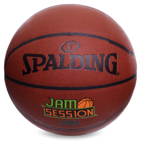 М'яч баскетбольний Composite Leather SPALDING Jam Session Brick 76031Z№7 коричневий