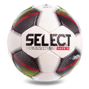 М'яч футбольний ST SHINE CLASSIC ST-13-3 №5 PU білий-червоний-чорний