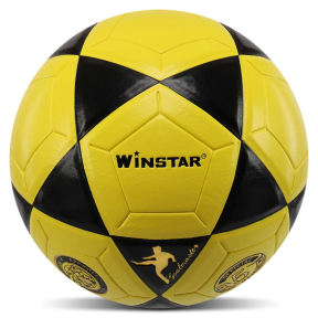 Мяч футбольный WINSTAR FB-00036 №5 PU желтый-черный