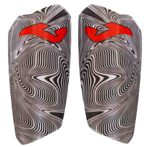 Щитки футбольні з тримачем щитків у комплекті Joma SPARTAN 401674-111 S-L чорний-білий