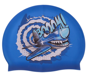 Шапочка для плавання дитяча MadWave CRAZY FLY M057807000W блакитний