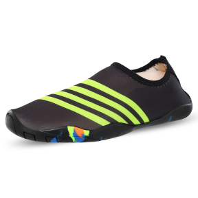 Обувь для пляжа и кораллов SP-Sport ZS002-19 размер 36-45 черный-салатовый