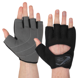 Перчатки для фитнеса и тренировок HARD TOUCH FG-9529 S-XL черный