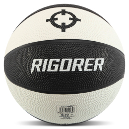 Мяч баскетбольный резиновый детский RIGORER Z322130086 размер 4 белый-черный