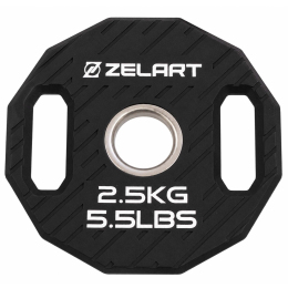 Млинці диски TPU 2 Handle металева втулка Zelart TA-6996-2_5 ø51мм 2,5кг чорний