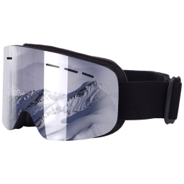 Очки горнолыжные SPOSUNE HX028 оправа-черная цвет линз серебряный зеркальный