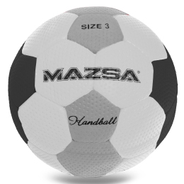 М'яч для гандболу MAZSA Outdoor JMC003-MAZ №3 PU білий-сірий