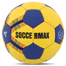 М'яч гандбольний SOCCERMAX MAQ-139 размер 3 жовтий-синій