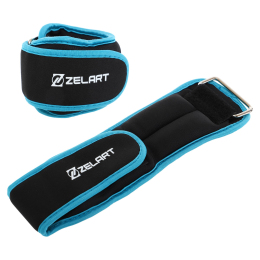 Утяжелители-манжеты для рук и ног Zelart FI-5732-1 2x0,5кг цвета в ассортименте