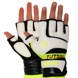 Воротарські рукавиці футзальні STAR GOLEIRO FG100 розмір S-L білий-чорний