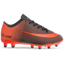 Бутсы футбольные Pro Action VL17562-OR размер 28-35 оранжевый-черный