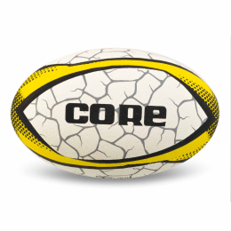 М'яч для регбі CORE R-5388-5 №5 білий-жовтий