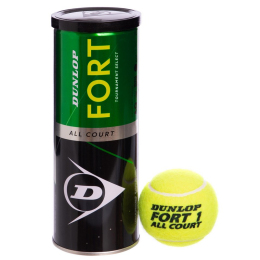 Мяч для большого тенниса DUNLOP FORT TOURNAMENT SELECT DL601315 3шт салатовый