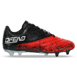Бутси футбольне взуття DIFENO 191028-3 розмір 35-40 червоний-сірий-чорний