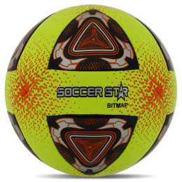 Мяч футбольный HIBRED SOCCER STAR FB-6037 №5 PU желтый