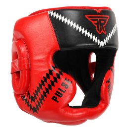 Шолом боксерський з повним захистом шкіряний FISTRAGE VL-7859 S-XL кольори в асортименті