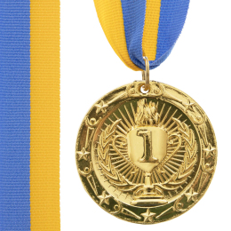 Медаль спортивная с лентой SP-Sport BOWL C-6402 золото, серебро, бронза