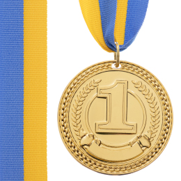 Медаль спортивна зі стрічкою SP-Sport CELEBRITY C-6400 золото, срібло, бронза