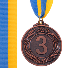 Медаль спортивная с лентой SP-Sport GLORY C-4335-3 бронзовый