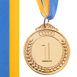 Медаль спортивна зі стрічкою SP-Sport START C-4333 золото, срібло, бронза