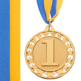 Медаль спортивная с лентой SP-Sport STROKE C-4330 золото, серебро, бронза