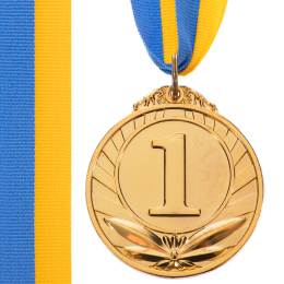 Медаль спортивная с лентой SP-Sport TRIUMF C-4871 золото, серебро, бронза