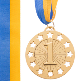 Медаль спортивная с лентой SP-Sport WIN C-6405 золото, серебро, бронза