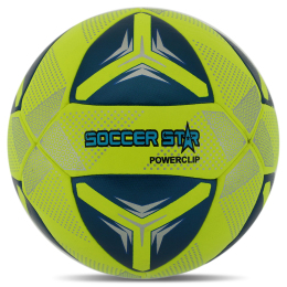 Мяч футбольный HIBRED SOCCER STAR FB-6043 №5 PU желтый-синий