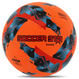 Мяч футбольный HYBRID TECNOLOGY SHINE SOCCER STAR SHARE FB-6046 №5 PU