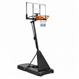 Стойка баскетбольная мобильная с регулируемой высотой SP-Sport MILLENNIUM S255-WIN размер 108х69см  кольцо ø45см .высота 150-305см
