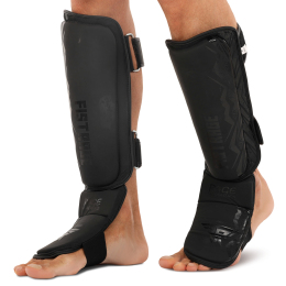 Захист гомілки та стопи для єдиноборств FISTRAGE VL-7903 S-XL чорний