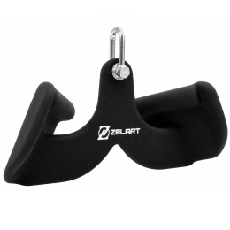 Рукоятка для тяги c узким хватом Pull Down Handle нескользящее покрытие Zelart TA-00061 размер 31х12х15см черный