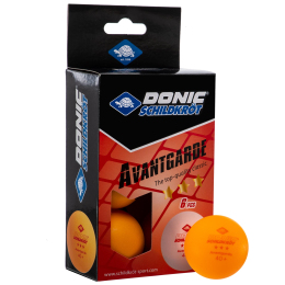 Набор мячей для настольного тенниса 6 штук DONIC MT-658038 AVANTGARDE 3star оранжевый