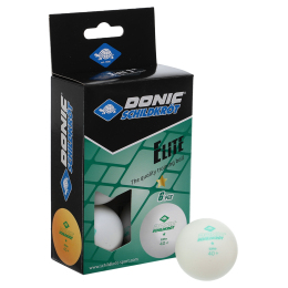 Набор мячей для настольного тенниса 6 штук DONIC MT-608510 ELITE 1star белый
