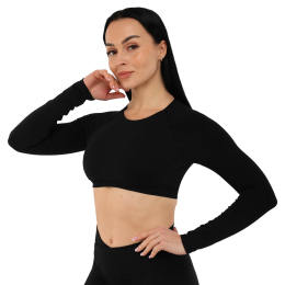 Кроп-топ жіночий з довгим рукавом Domino F144 S-L кольори в асортименті