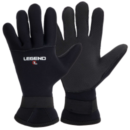Перчатки для дайвинга LEGEND PL-6110 M-XL черный-серый