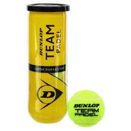 М'ячі для великого тенісу DUNLOP TEAM PADEL DL601385 3шт салатовий
