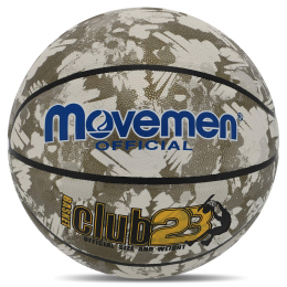 М'яч баскетбольний Movemen Club23 BA-7436 №7 сірий-білий