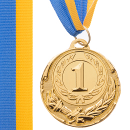 Медаль спортивная с лентой SP-Sport ZING C-4334 золото, серебро, бронза